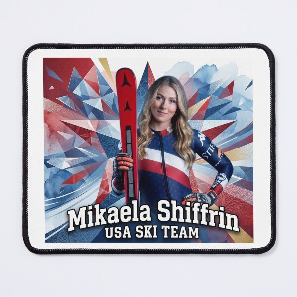 Item preview, Alpine Ski Racing Fan Art Design-Mikaela Shiffrin USA Ski Team designed and sold by Sashka-.