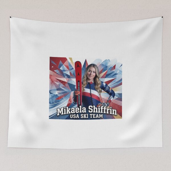 Item preview, Alpine Ski Racing Fan Art Design-Mikaela Shiffrin USA Ski Team designed and sold by Sashka-.