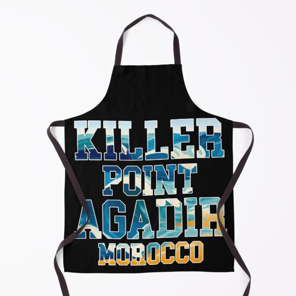 Item preview, Killer Point Agadir Morocco - Surf Ocean Wave Typography Art Print designed and sold by DesignArtist.ia.