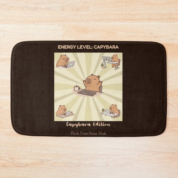 Item preview, Capybara Work From Home Shirt – Energy Level Capybara Funny Remote Work Meme Cute Office Animal Tee designed and sold by HOUSE OF TIST.