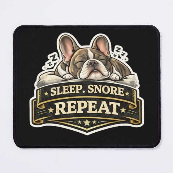 Item preview, French Bulldog Owners Club – Sleep Snore Repeat Funny Frenchie Lifestyle Design designed and sold by Frenchie Fever.