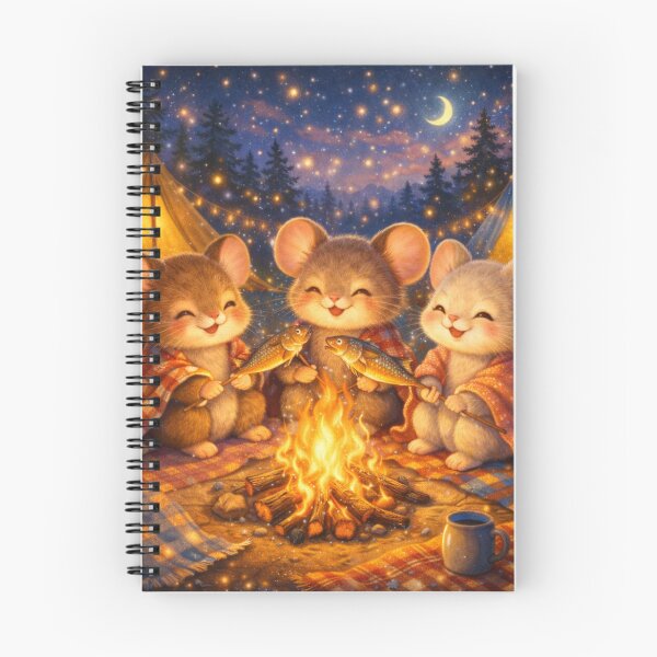 Item preview, Cozy Mouse Camping Holidays - Cottagecore designed and sold by AureliasDesignStudio.