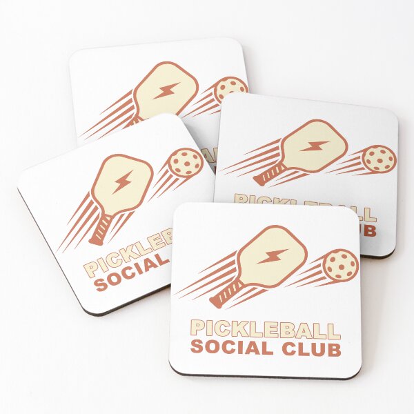 Item preview, Retro Pickleball Social Club Paddle Vector Graphic Illustration designed and sold by DiNata.
