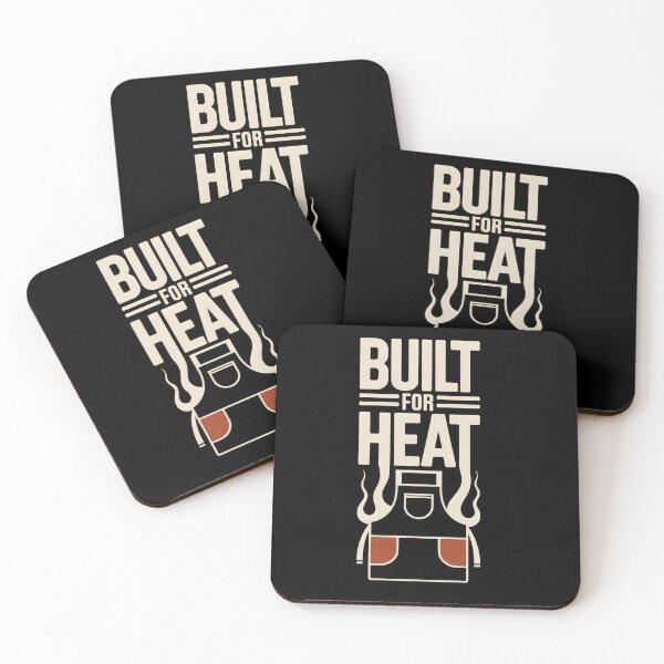 Item preview, Built for Heat  Chef Apron Typography Design designed and sold by Savage-Apron.