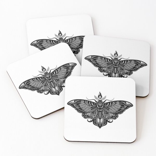 Item preview, Occult Moth Lantern Crest designed and sold by IllumeInk.