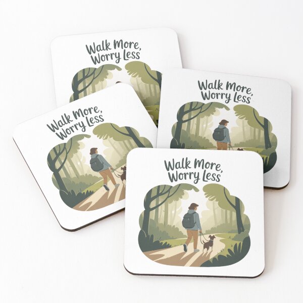 Item preview, Inspirational Hiking With Dog walking designed and sold by bluesquidink.
