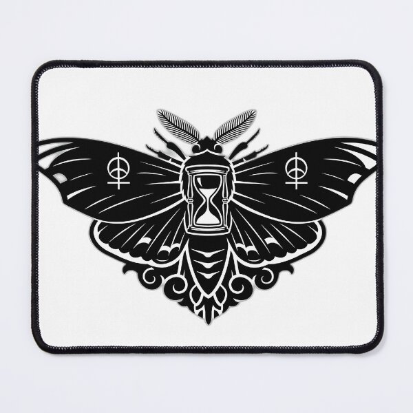 Item preview, Obsidian Hourglass Moth Crest B designed and sold by IllumeInk.
