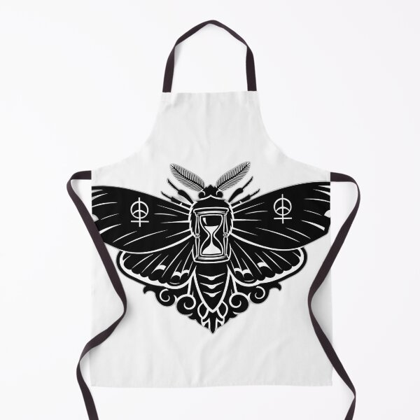 Item preview, Obsidian Hourglass Moth Crest B designed and sold by IllumeInk.
