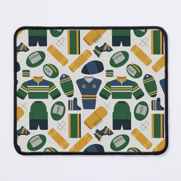Item preview, Rugby Seamless Pattern – Jerseys, Balls & Gear designed and sold by Midnight Veil Designs.
