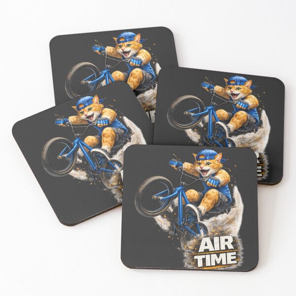 Item preview, BMX Cat – Air Time designed and sold by IrynaLineArt.