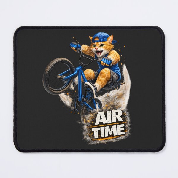 Item preview, BMX Cat – Air Time designed and sold by IrynaLineArt.