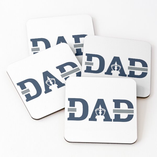 Item preview, Bold Dad Typography Baby Footprints Vector Illustration Father's Day designed and sold by DiNata.