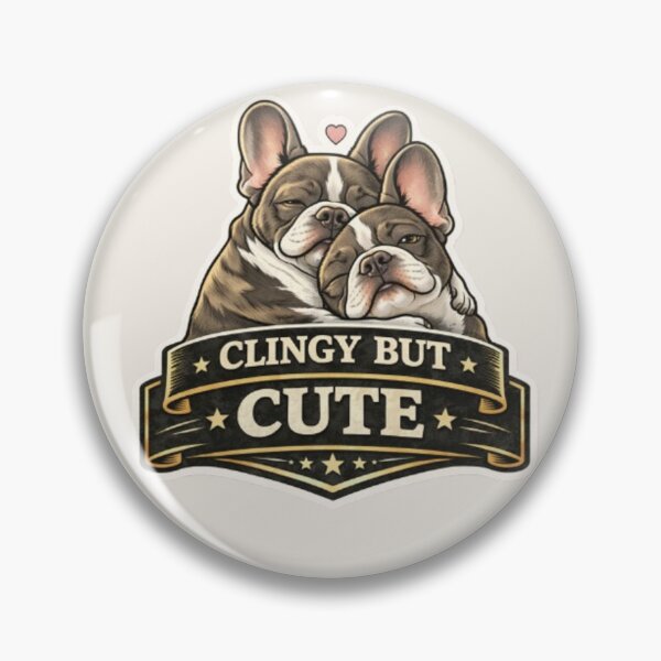 Item preview, French Bulldog Owners Club – Clingy But Cute Funny Frenchie Love Design designed and sold by Frenchie Fever.