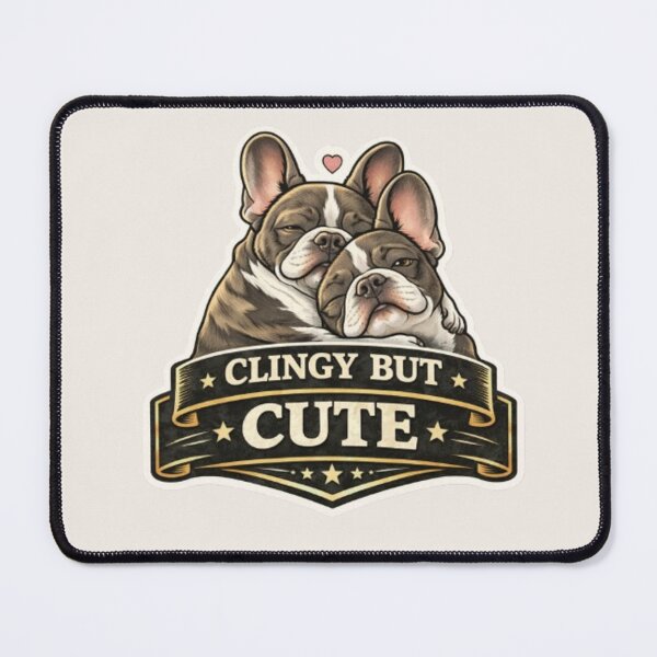 Item preview, French Bulldog Owners Club – Clingy But Cute Funny Frenchie Love Design designed and sold by Frenchie Fever.
