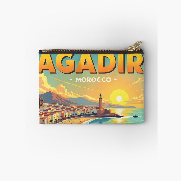 Item preview, Agadir, Morocco: Vintage-Style Painterly Travel Poster designed and sold by LSVart.