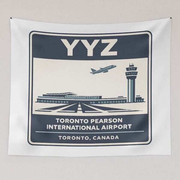 Item preview, YYZ Toronto Pearson Airport Sticker Magnet Canada Aviation Design designed and sold by CLOUTKULT.