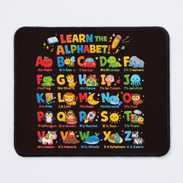 Item preview, Cute Alphabet Poster for Kids | ABC Learning Chart | Preschool Nursery Wall Art designed and sold by jerskie_12tribes.