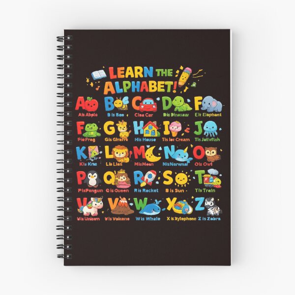 Item preview, Cute Alphabet Poster for Kids | ABC Learning Chart | Preschool Nursery Wall Art designed and sold by jerskie_12tribes.