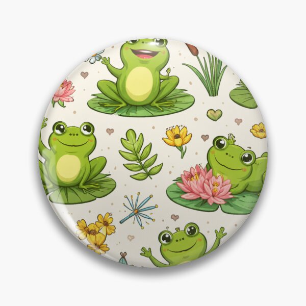 Artikelvorschau, Neonfarbenes Laubfroschmuster auf Schwarz – Tropischer Frosch entworfen und verkauft von TEEJAMBOREE.