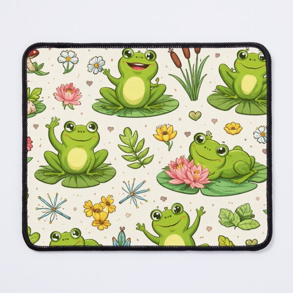 Item preview, Neon Tree Frog Pattern on Black – Tropical Frog  designed and sold by TEEJAMBOREE.