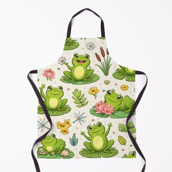 Item preview, Neon Tree Frog Pattern on Black – Tropical Frog designed and sold by TEEJAMBOREE.