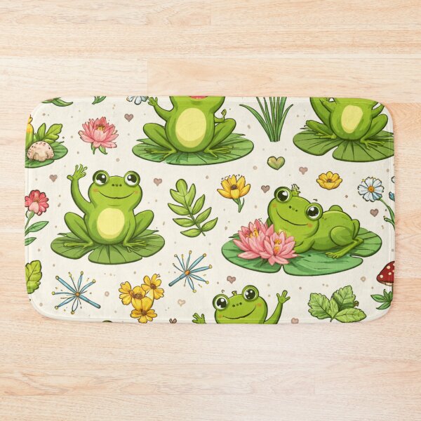 Item preview, Neon Tree Frog Pattern on Black – Tropical Frog  designed and sold by TEEJAMBOREE.