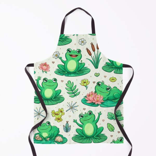 Item preview, Neon Tree Frog Pattern on Black – Tropical Frog designed and sold by TEEJAMBOREE.