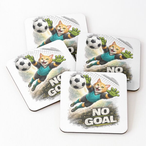 Item preview, Goalkeeper Cat – No Goal designed and sold by IrynaLineArt.