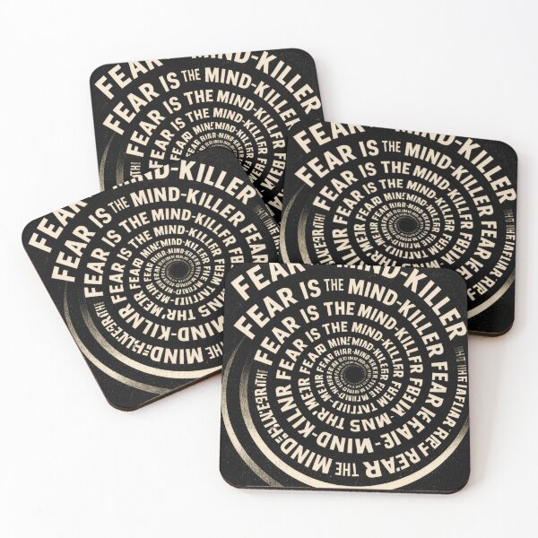 Item preview, Fear Is The Mind Killer Spiral – Minimalist Dune Inspired Typography Design designed and sold by Kate1art.