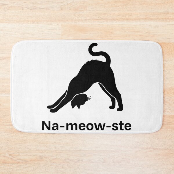 Item preview, Funny Line Art Yoga Cat Vector Illustration Nameowste Pun designed and sold by DiNata.