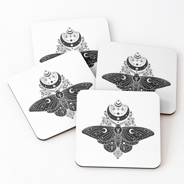Item preview, Midnight Moth Moon Altar Sigil designed and sold by IllumeInk.