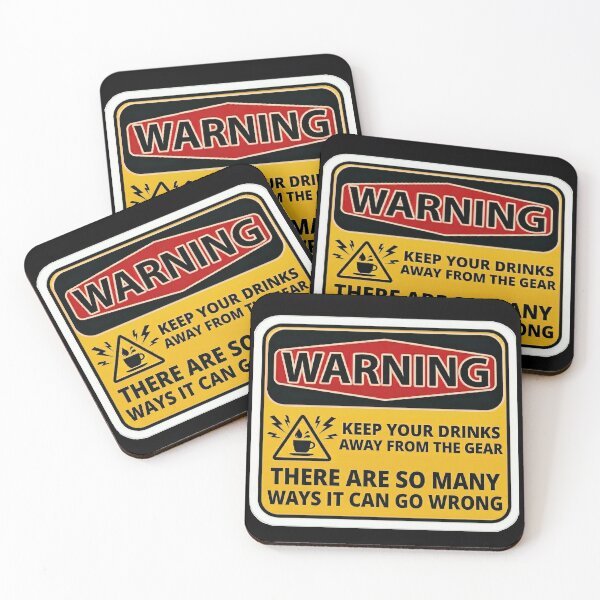 Item preview, WARNING!  KEEP YOUR DRINKS AWAY FROM THE GEAR  designed and sold by Gnfree.