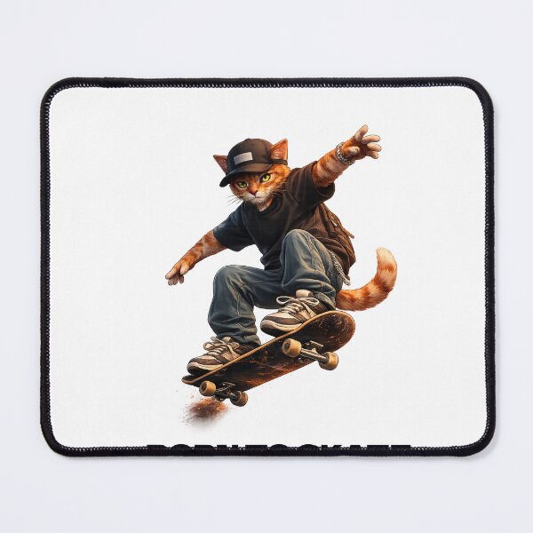 Item preview, Skater Cat – Born to Skate designed and sold by IrynaLineArt.
