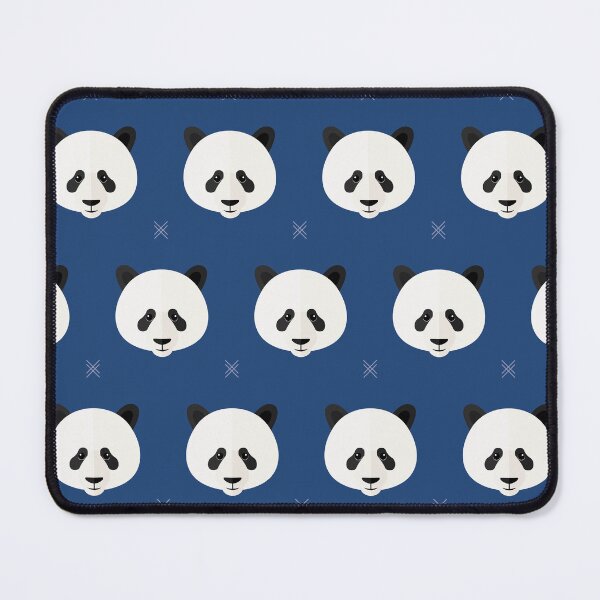 Item preview, Panda heads on blue designed and sold by reneesillus.