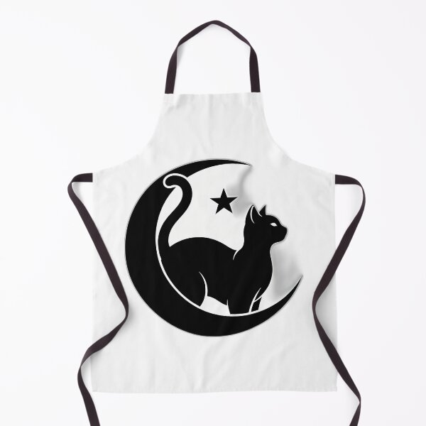 Item preview, Black Cat Moon Crest designed and sold by IllumeInk.