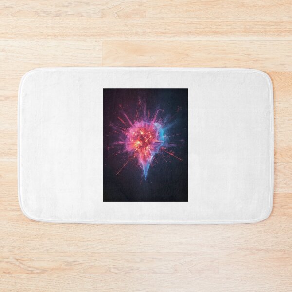 Item preview, Neon Energy Heart T-Shirt, Explosive Abstract Design, Futuristic Digital Art, Creative Urban Style Gift designed and sold by StormArte.