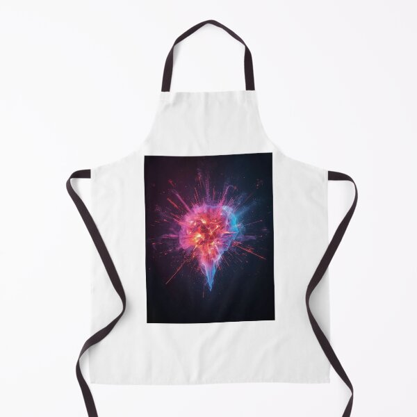Item preview, Neon Energy Heart T-Shirt, Explosive Abstract Design, Futuristic Digital Art, Creative Urban Style Gift designed and sold by StormArte.