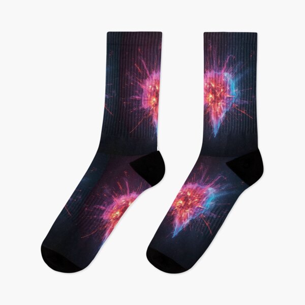 Item preview, Neon Energy Heart T-Shirt, Explosive Abstract Design, Futuristic Digital Art, Creative Urban Style Gift designed and sold by StormArte.
