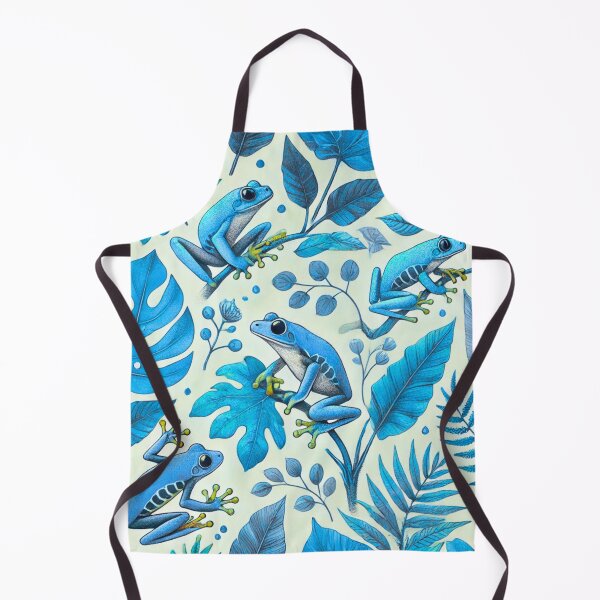 Item preview, Neon Tree Frog Pattern on Black – Tropical Frog designed and sold by TEEJAMBOREE.