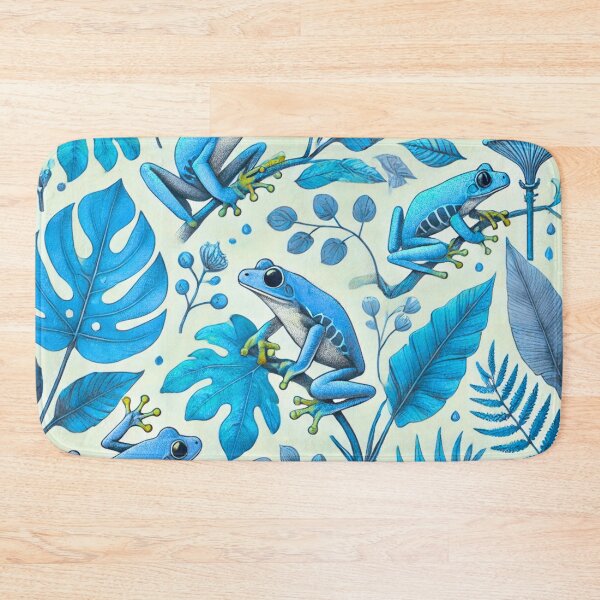 Item preview, Neon Tree Frog Pattern on Black – Tropical Frog  designed and sold by TEEJAMBOREE.