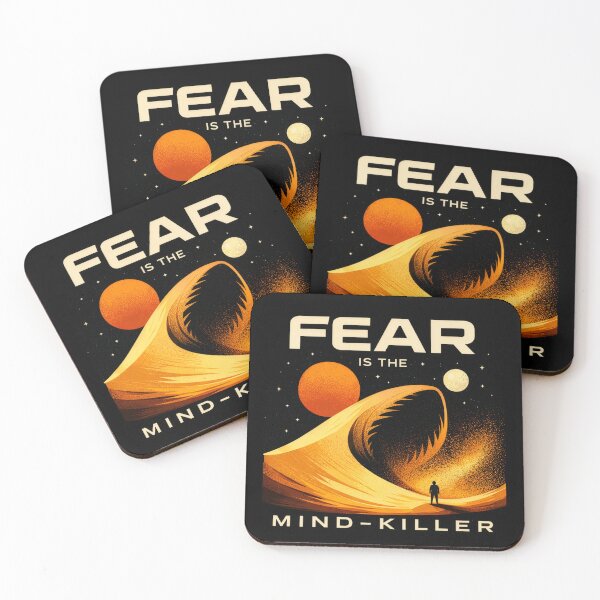 Item preview, Fear Is The Mind Killer Desert Scene – Minimalist Sci-Fi Inspired Design designed and sold by Kate1art.