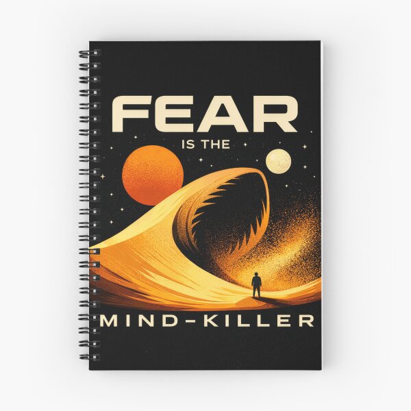 Item preview, Fear Is The Mind Killer Desert Scene – Minimalist Sci-Fi Inspired Design designed and sold by Kate1art.