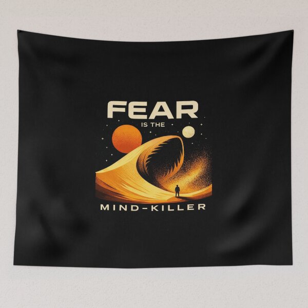 Item preview, Fear Is The Mind Killer Desert Scene – Minimalist Sci-Fi Inspired Design designed and sold by Kate1art.
