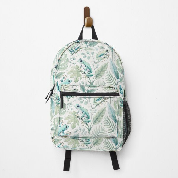 Item preview, Neon Tree Frog Pattern on Black – Tropical Frog designed and sold by TEEJAMBOREE.