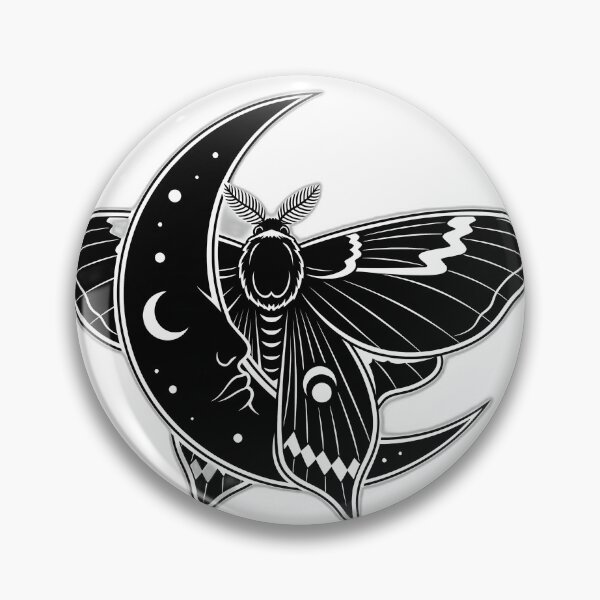 Item preview, Moth Moon Crest designed and sold by IllumeInk.