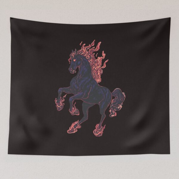 Item preview, Fiery Dark Horse designed and sold by DefNoiz.
