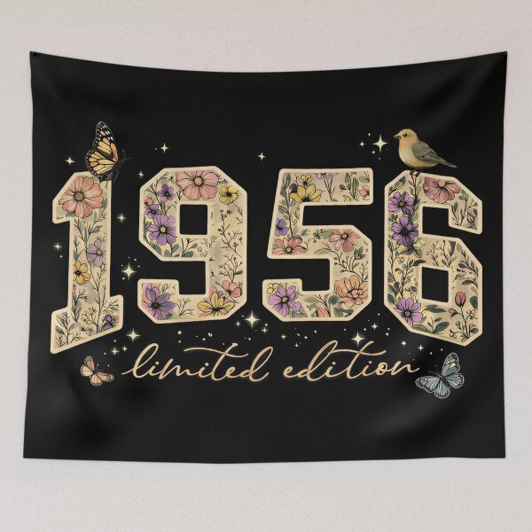 Item preview, Floral 70th Birthday Limited Edition 1956 designed and sold by Blok45.