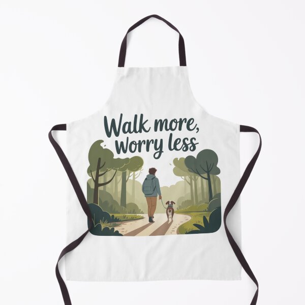 Item preview, Walk more, worry less designed and sold by bluesquidink.