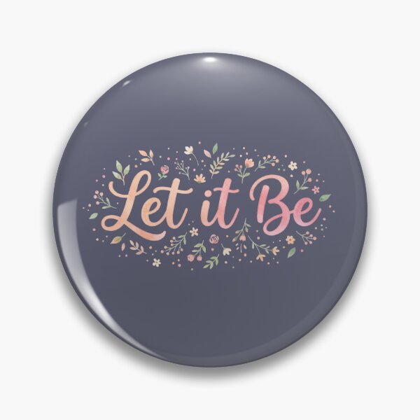 Item preview, Let It Be Soft Aesthetic Typography designed and sold by Quiet Mode Studio.