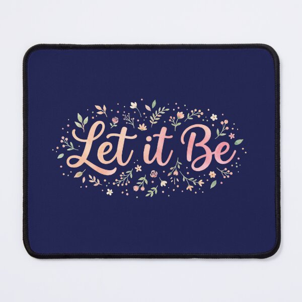 Item preview, Let It Be Soft Aesthetic Typography designed and sold by Quiet Mode Studio.